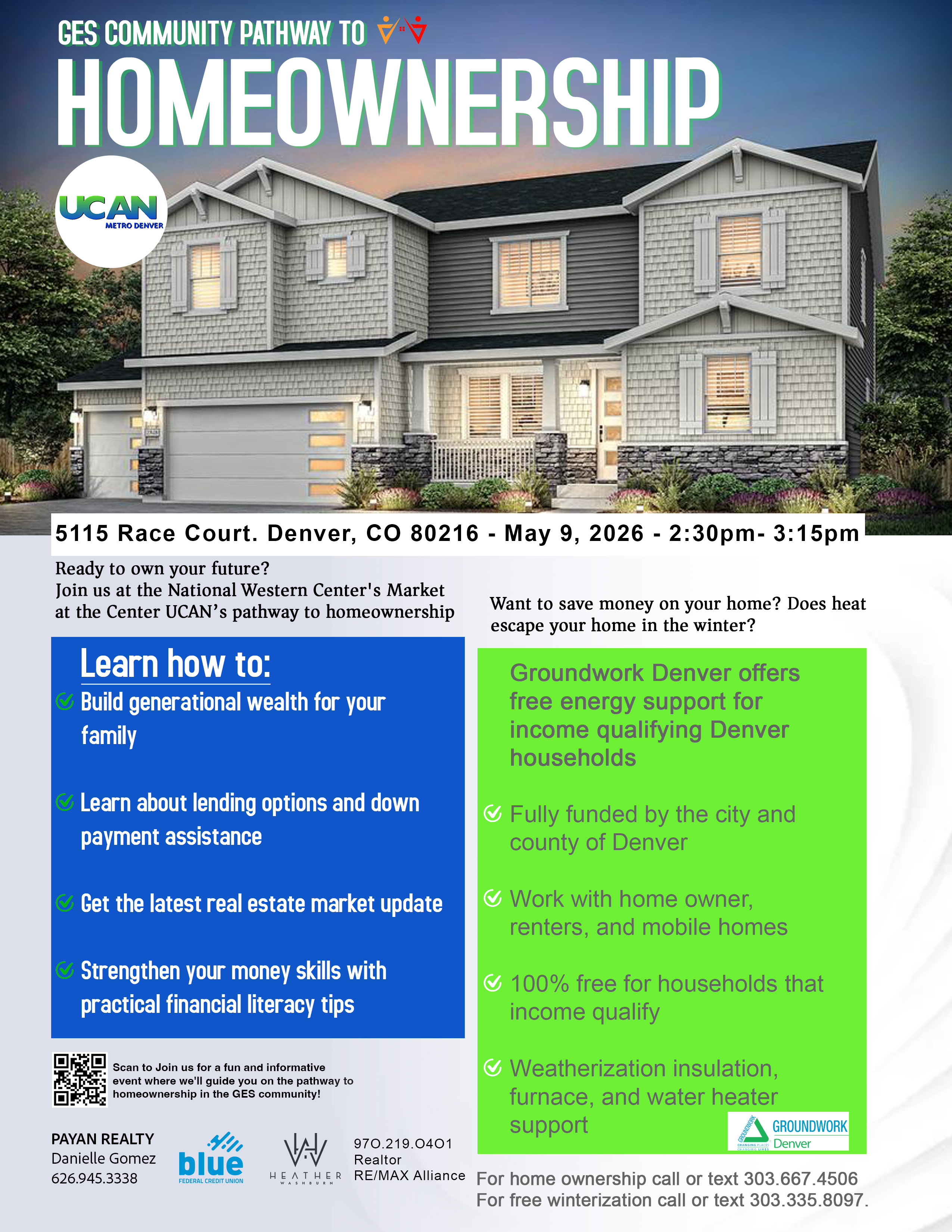 Flyer for UCAN's GES Community Pathway to Homeownership program
