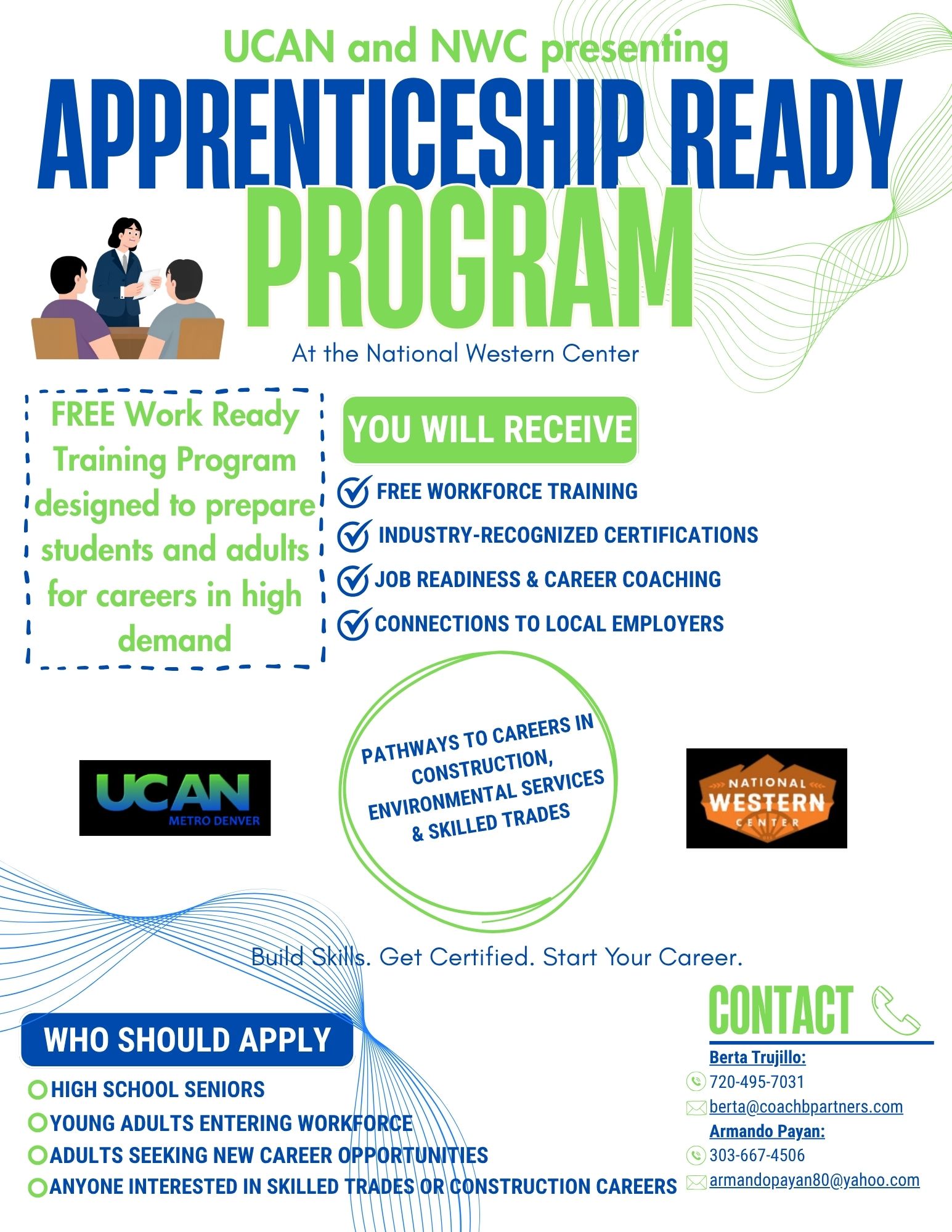 Flyer for UCAN's Apprenticeship Ready Program