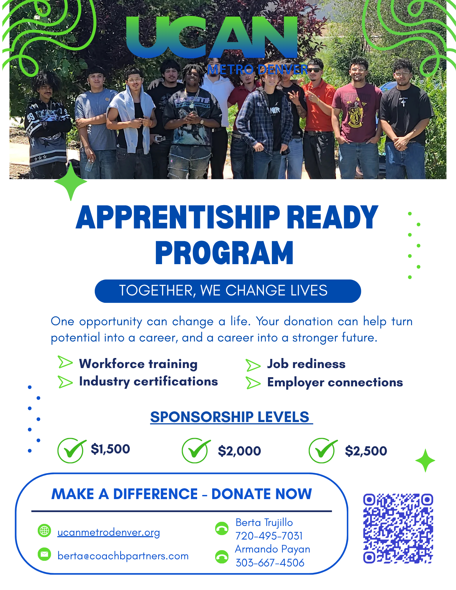 Flyer for UCAN's Apprenticeship Ready Program