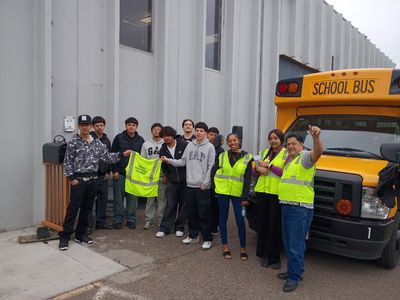 UCAN volunteers and students beginning their day with the Apprenticeship Ready Program