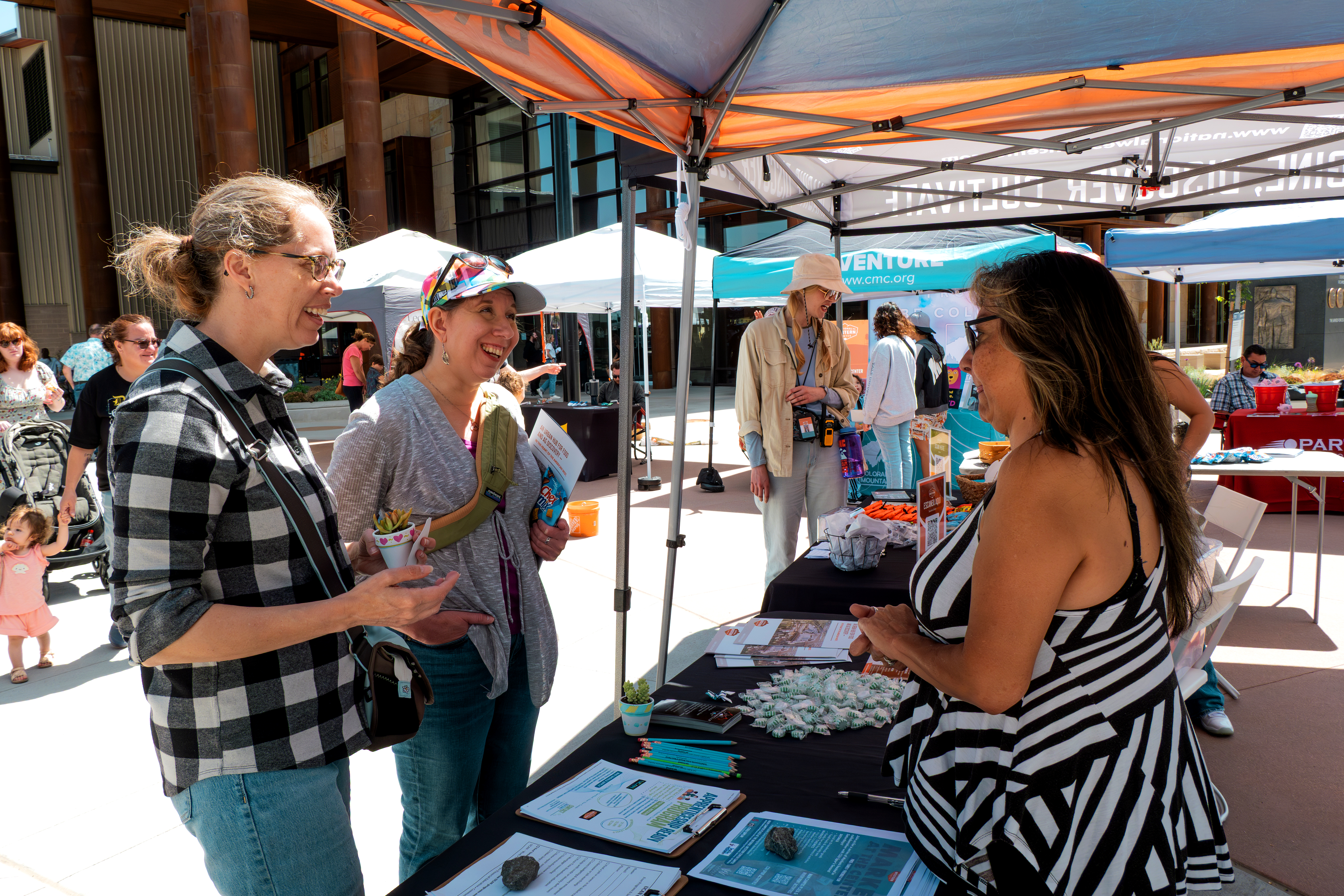 UCAN Vice President, Berta Trujillo, outside the National Western Center
