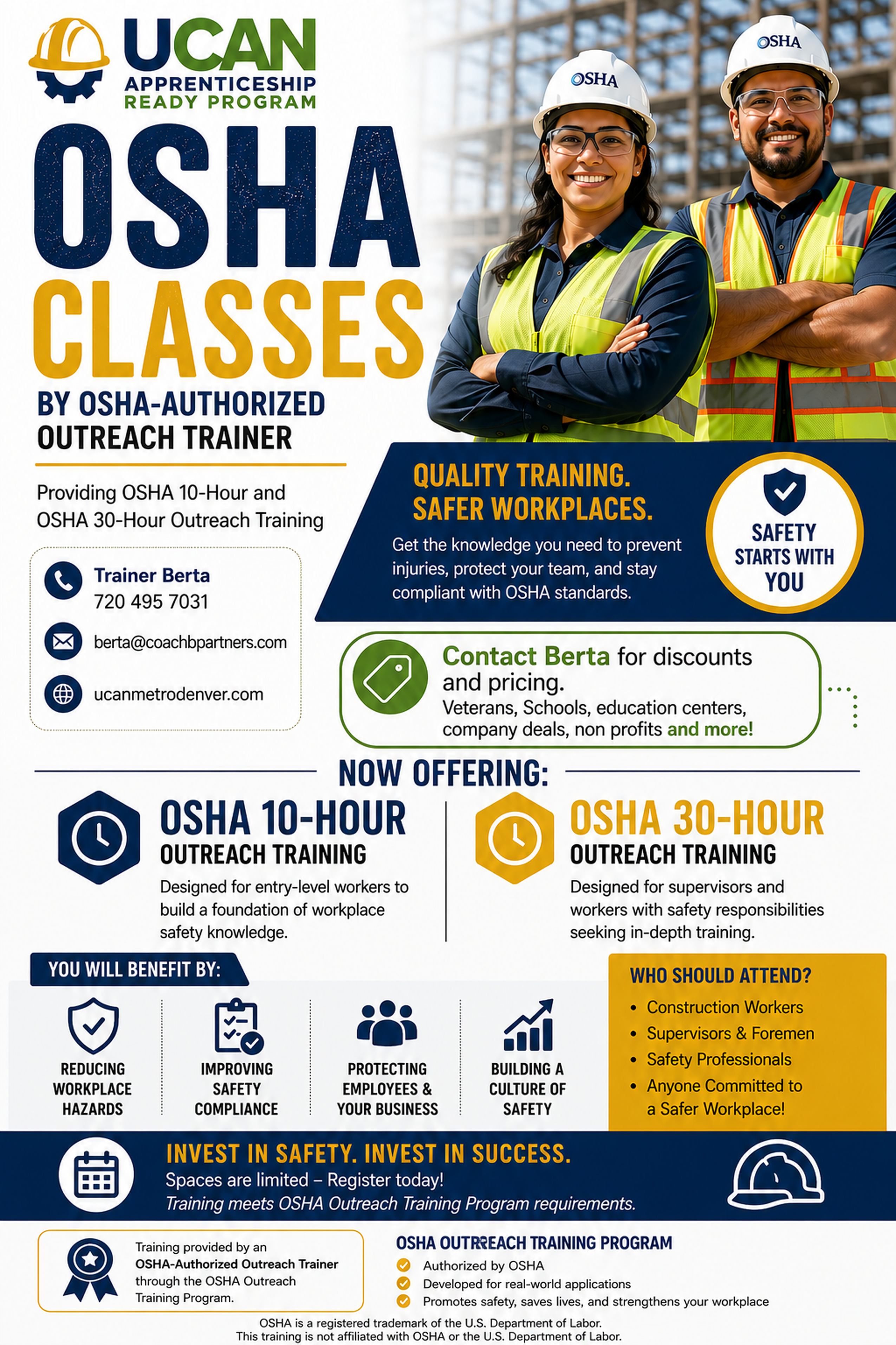 UCAN Youth Workforce Development flyer