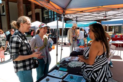 UCAN Vice President, Berta Trujillo, outside the National Western Center
